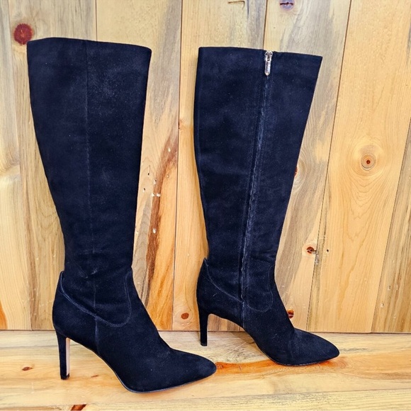 Sam Edelman Olencia Black Suede Boots Size 10 - Picture 2 of 7
